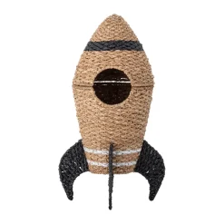 Bloomingville Cosmina opbergmand met deksel Ø40x68,5 cm, Natuur< Opbergoplossingen Voor De Kinderkamer|Opbergmanden