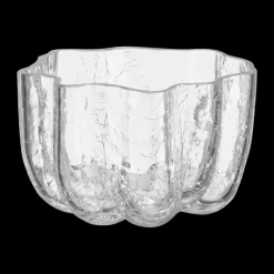 Kosta Boda Crackle kaarsenhouder 5,8 cm, Helder< Kaarsenhouders & Kaarsenborden