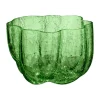 Kosta Boda Crackle kaarsenhouder 5,8 cm, Donkergroen< Kaarsenhouders & Kaarsenborden
