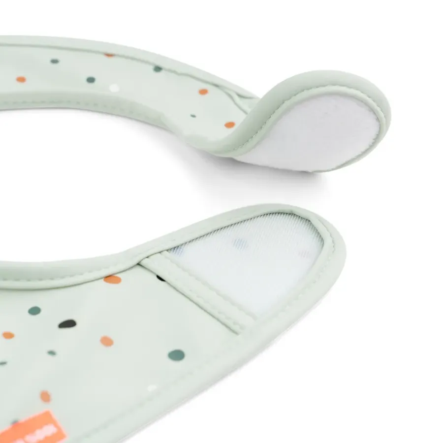 Done by deer Croco slabbetje met klittenband 2-pack, Green< Kinderkamer Interieuraccessoires|Kinderkamer Interieuraccessoires