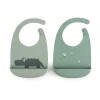 Done by deer Croco slabbetje 2-pack, Groen< Kinderkamer Interieuraccessoires|Kinderkamer Interieuraccessoires
