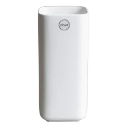 DBKD Cube vaas 20 cm, Matte White< Vazen