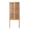 Audo Copenhagen Curiosity kast met glazen deuren 168 cm, Oak< Kasten & Vitrines