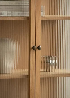 Audo Copenhagen Curiosity kast met glazen deuren 168 cm, Oak< Kasten & Vitrines