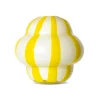 Byon Curlie vaas 20 cm, Geel< Vazen