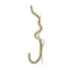 Ferm Living Curvature haak enkel, Messing< Haken & Hangers