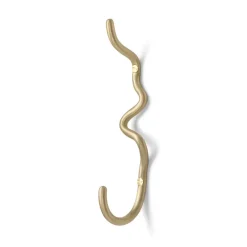 Ferm Living Curvature haak enkel, Messing< Haken & Hangers