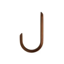 Normann Copenhagen Curve haak, Walnoot< Haken & Hangers