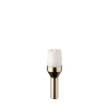 LIND DNA Curve Kandelaar, gold, pillar< Kandelaars