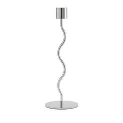 Cooee Design Curved kandelaar 23 cm, Roestvrij staal< Kandelaars