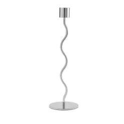 Cooee Design Curved kandelaar 26 cm, Roestvrij staal< Kandelaars