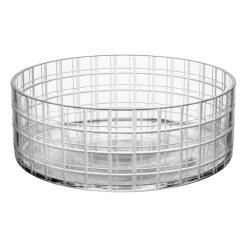 Orrefors Cut in number kom Ø27,5 cm, Ruitjespatroon< Decoratieve Schalen