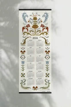 Almedahls Dalahäst kalender 2026, 35x90 cm< Kalenders & Notitieboeken