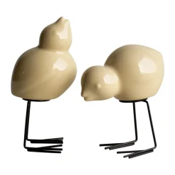 DBKD Swedish Birds paasdecoratie 2-pack, Shiny yellow< Paasdecoratie