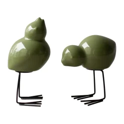 DBKD Swedish Birds paasdecoratie 2-pack, Shiny green< Paasdecoratie