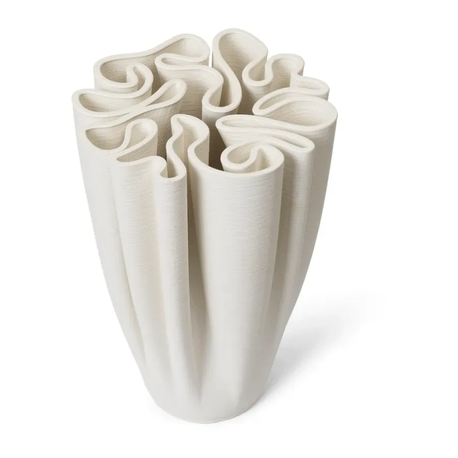 Ferm Living Dedali vaas 25 cm, Off-white< Vazen