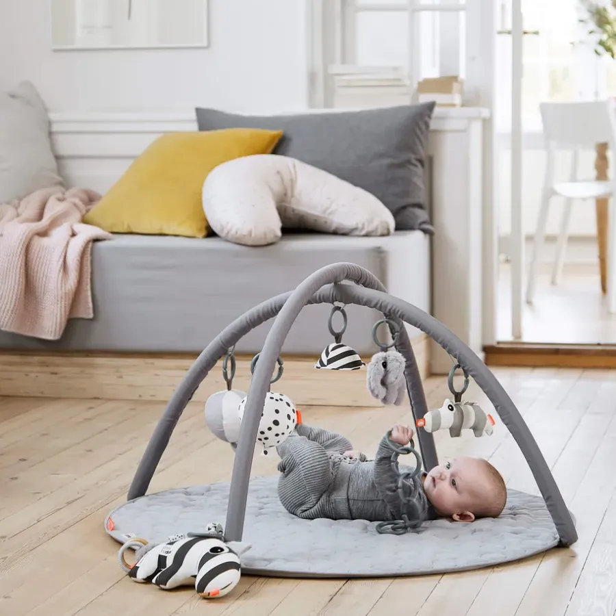 Done by deer Deer Friends babygym Ø90 cm, Grey< Kinderkamer Interieuraccessoires|Kinderkamer Interieuraccessoires