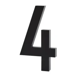 Design Letters cijfers aluminum 100 mm., 4< Decoratieve Accessoires|Kinderkamer Interieuraccessoires