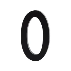 Design Letters cijfers aluminum 50 mm., 0< Kinderkamer Interieuraccessoires|Kinderkamer Interieuraccessoires