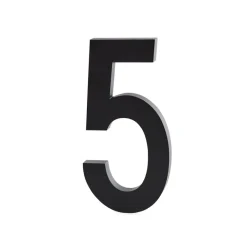 Design Letters cijfers aluminum 50 mm., 5< Decoratieve Accessoires|Kinderkamer Interieuraccessoires