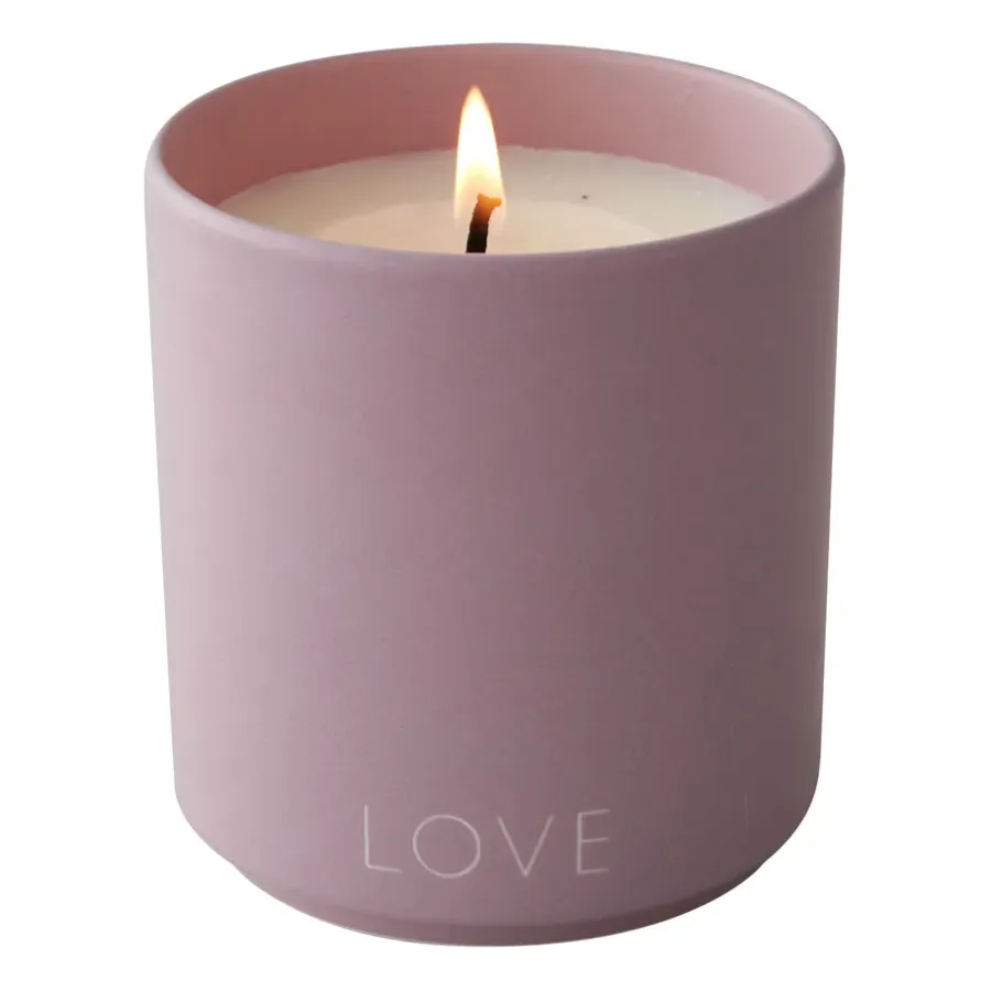 Design Letters geurkaars Ø8 cm, Love-lavender< Geurkaarsen & Aroma Diffusers