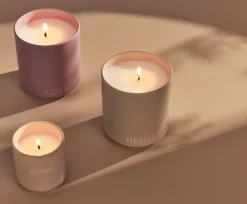 Design Letters geurkaars Ø8 cm, Love-lavender< Geurkaarsen & Aroma Diffusers