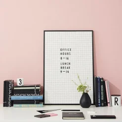 Design Letters letterbord A2, grijs< Prikborden