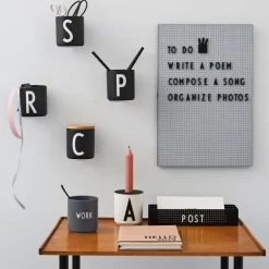 Design Letters letterbord A3, donkergrijs< Prikborden