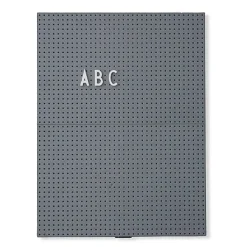 Design Letters letterbord A4, donkergrijs< Prikborden