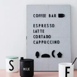 Design Letters letterbord A3, lichtgrijs< Prikborden