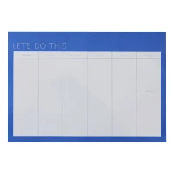 Design Letters weekplanner roze, Cobalt blue< Kalenders & Notitieboeken