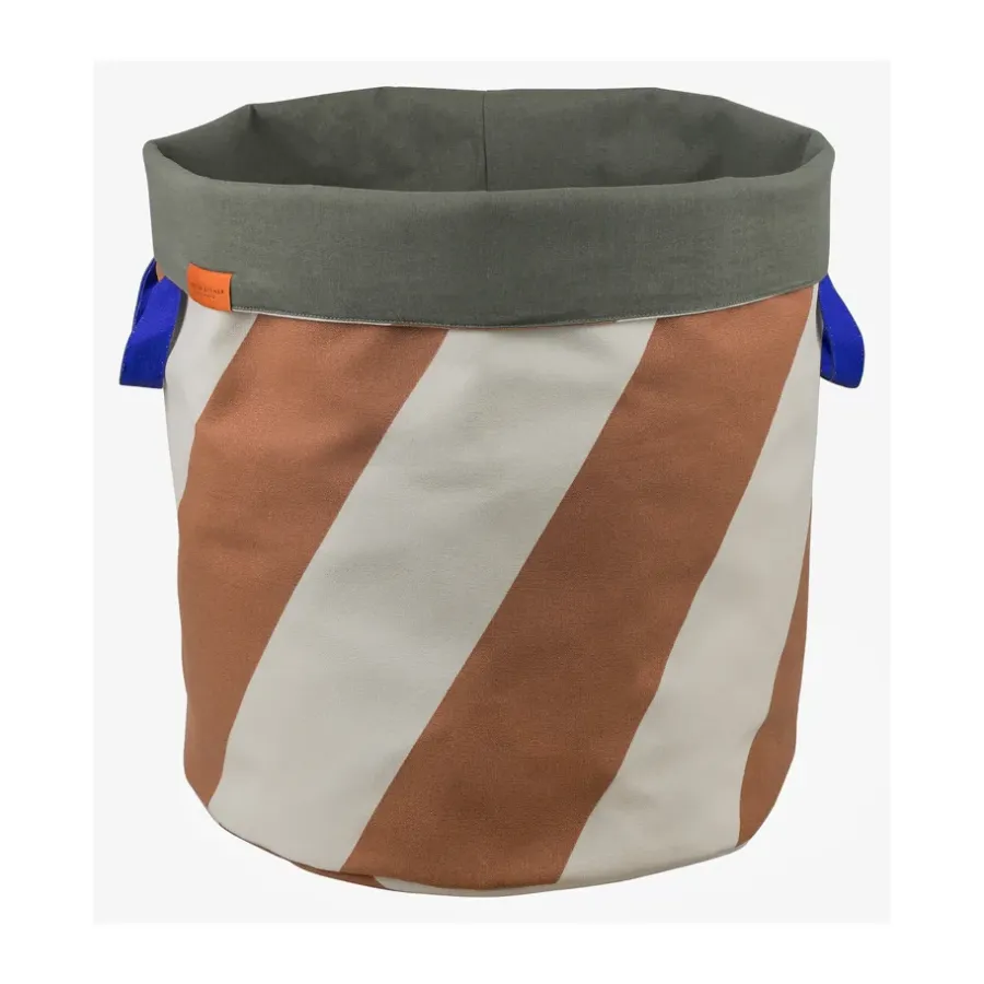 Mette Ditmer Diagonaal wasmand Ø40x50 cm, Brick-sand< Wasmanden