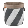 Mette Ditmer Diagonaal wasmand Ø40x50 cm, Dark grey-off-white< Wasmanden