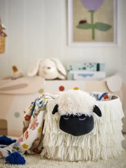 Bloomingville Dolly mand 40x30 cm, Wit< Kinderkamer Interieuraccessoires|Kinderkamer Interieuraccessoires