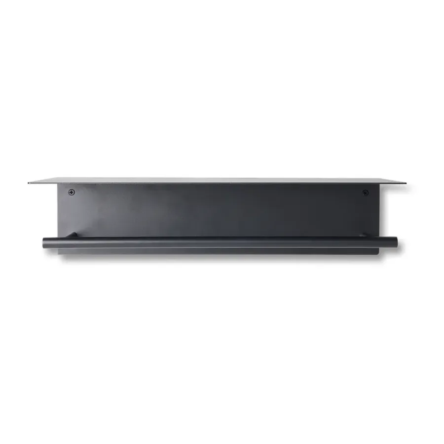 Ferm Living Dora handdoekhanger met legplank, Black< Handdoekenrekken & -Ringen