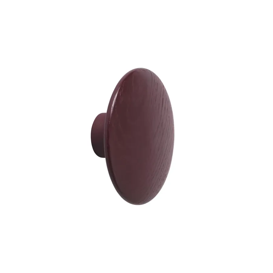 Muuto Dots wandhaak bordeaux, groot< Haken & Hangers|Opbergoplossingen Voor De Kinderkamer