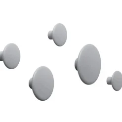 Muuto Dots wandhaak grijs, groot< Haken & Hangers|Opbergoplossingen Voor De Kinderkamer