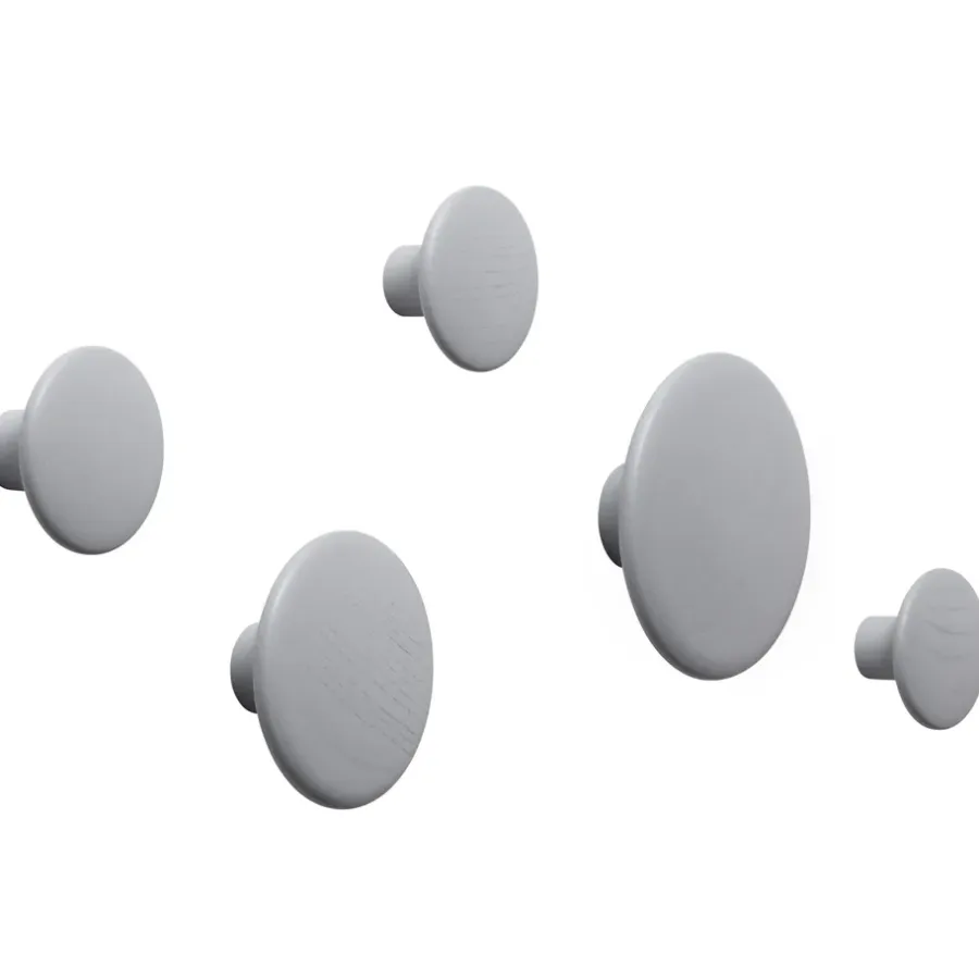 Muuto Dots wandhaak grijs, groot< Haken & Hangers|Opbergoplossingen Voor De Kinderkamer