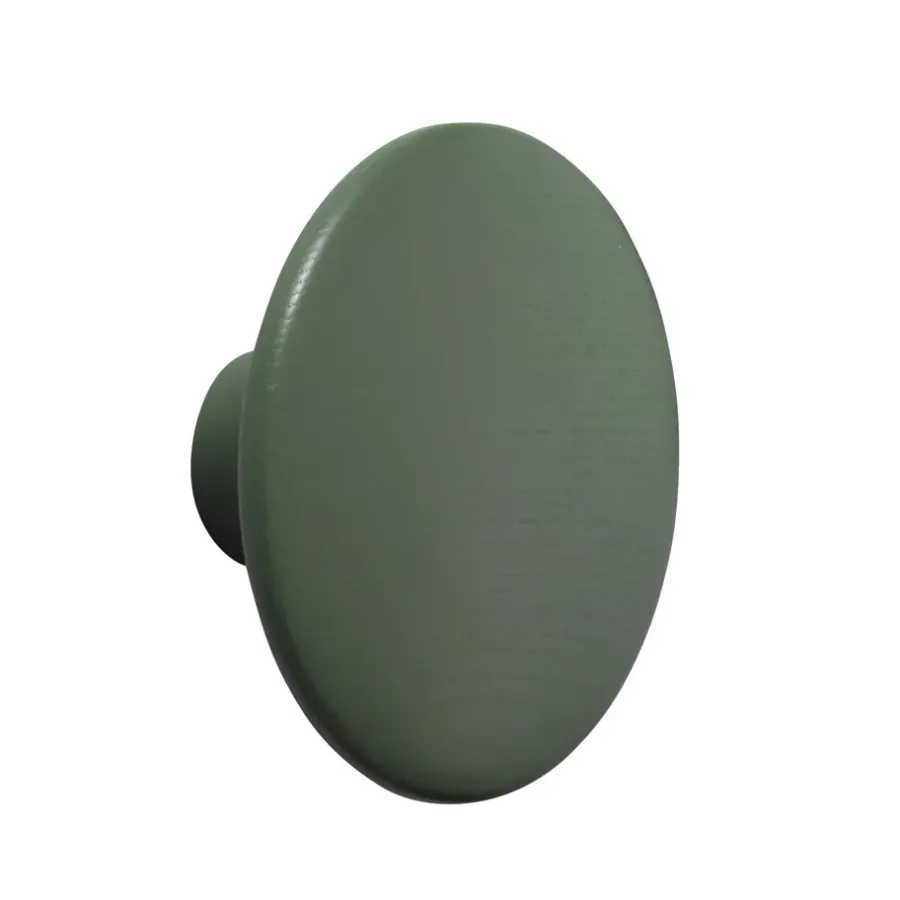 Muuto Dots wandhaak groen, middel< Opbergoplossingen Voor De Kinderkamer|Haken & Hangers