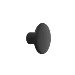 Muuto Dots wandhaak zwart, klein< Haken & Hangers|Opbergoplossingen Voor De Kinderkamer