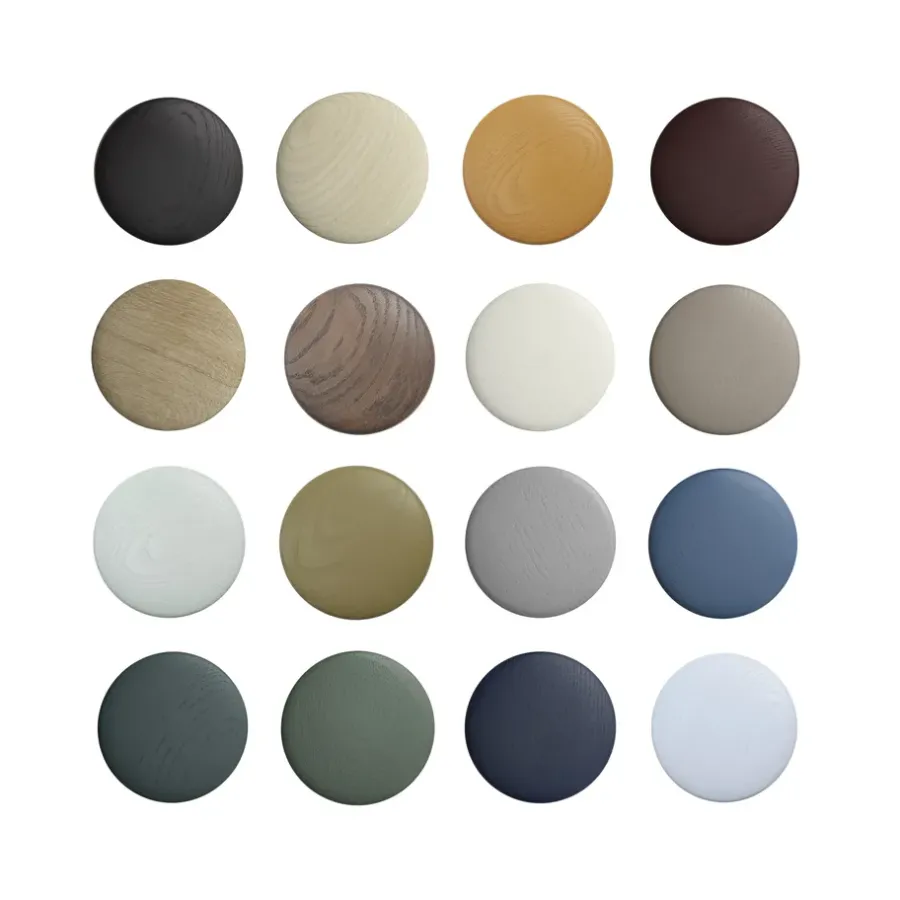 Muuto Dots wood haak dark stained brown, Ø17 cm< Haken & Hangers