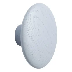 Muuto Dots wood haak light blue, Ø13 cm< Haken & Hangers