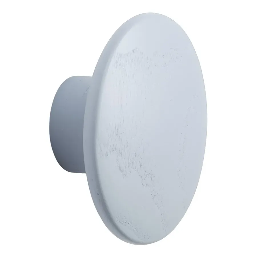 Muuto Dots wood haak light blue, Ø6,5 cm< Haken & Hangers