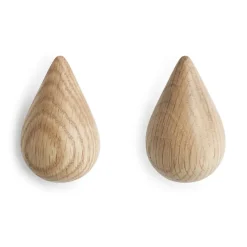 Normann Copenhagen Dropit haak, hout groot< Haken & Hangers