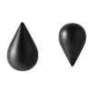Normann Copenhagen Dropit haak, zwart groot< Haken & Hangers