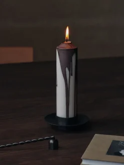Ferm Living Dryp blokkaars, Dark Chocolate, 20 cm< Kaarsen