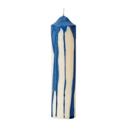 Ferm Living Dryp blokkaars, Deep Blue, 20 cm< Kaarsen