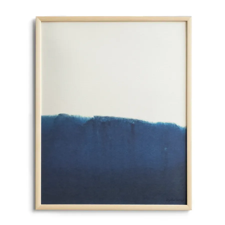 Fine Little Day Dyeforindigo ocean 1 poster 40x50 cm, Blauw-wit< Posters