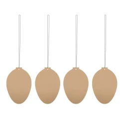 Cooee Design Easter Deco ei paasdecoratie 4-pack, Cafe au lait< Paasdecoratie
