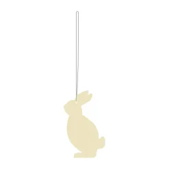 Cooee Design Easter Deco haas paashanger 4-pack, Light yellow< Paasdecoratie